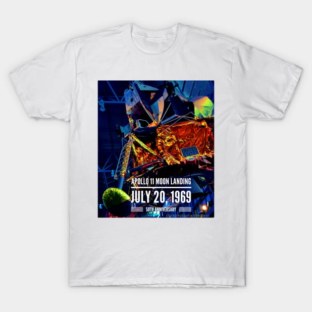 Apollo 11 50th Anniversary T-Shirt by acefox1